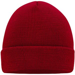 Myrtle Beach 'Knitted Cap' Beanie Burgundy/Rood