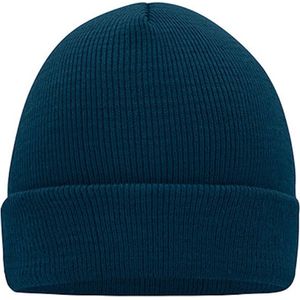 Myrtle Beach 'Knitted Cap' Beanie Petrol/Blauw