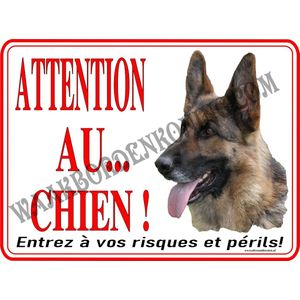 Duitse Herder 130....20x30cm...(Attention Au Chien!)