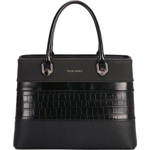 David Jones Handtas - Zwart Croco