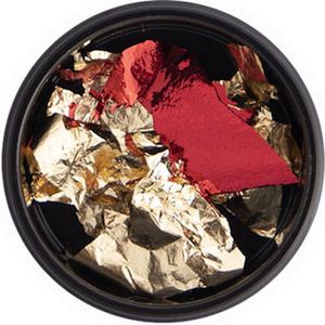 Cosmetics Zone Nageldecoratie Flakes Rood-Goud 7ml.*