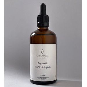 PurePure- Argan olie 100 ML- 100% biologisch- Koudgeperst- Dierproefvrij- Vegan- Haar en huid