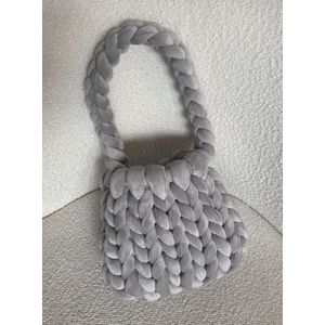 Chunky Knit Bag - Gehaakte Wollen Tas - Stijlvol - Handgemaakt - Dames - Mode - Tas Wol - Handtas Chunky Wol