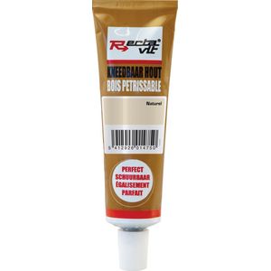 Rectavit Kneedbaar Hout - Reparatiepasta - Overschilderbaar - Tube 50 ml - Naturel - Prijs per stuk