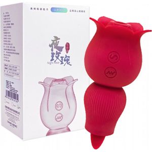 Multifunctionele Tong Likken Clitoris Tepel Blaaszuiging Seksspeeltjes Rozenvibrator Vrouwelijke Vulva Stimulators Masturbatie