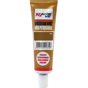 Rectavit Kneedbaar Hout - Reparatiepasta - Overschilderbaar - Tube 50 ml - Teak - Prijs per stuk
