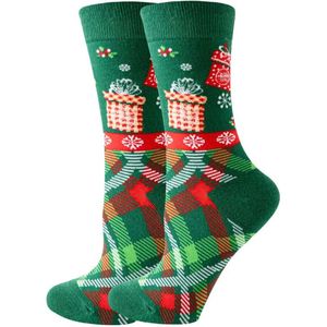 Kerstsokken 2 PAAR christmas, Ho ho ho, kerstman, kado, kerst, Merry christmas, maat 38-45