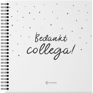 Fyllbooks Bedankt collega! Afscheidsboekje - 50 personen
