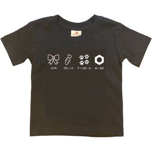 Shirt Aankondiging zwangerschap Rebus Ik word grote broer | korte mouw | Zwart/wit | maat 86/92 zwangerschap aankondiging bekendmaking Baby big bro brother