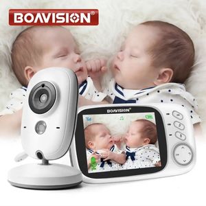 Babyfoon 2.4G Draadloos -Babyfoon Met Camera - 3.2Inch Groot LCD Scherm - Vb603 Video Babyphone Met Kleurenmonitor - Sterk Zendbereik - Temperatuurweergave - Wit