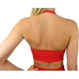Fittastic Sportswear - Open Back Bra - Rood - Salsa Red - Sport bh