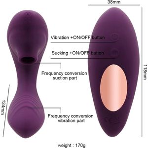 Vagina G Spot Sucker Vibrator ROZE Orale Sex Zuiging Clitoris Tepel Stimulatie Draagbare Vrouwelijke Masturbatie Erotische Seksspeeltje Voor Vrouwen