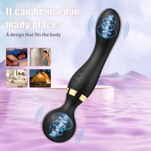 Vibrator Dildo Toverstaf Voor Vrouwen zwart Clitoris Stimulator G Spot Vagina Massager Adult Sex Toys Voor vrouw, Satisfyer