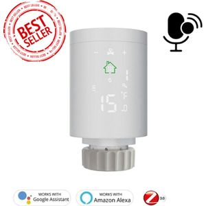 Slimme Radiator Knop - Radiatorknop - Thermostaat knop - Slimme Thermostaat knop - Complete set 1x Radiatorknoppen - Wit