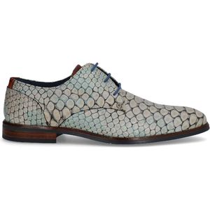 Nette herenschoenen | merk Berkelmans | model Cartagena Reptile Aqua Zulu