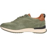 Sneaker | Nederlands merk Berkelmans | model Kyalami Hedge Green | Kleur groen | materiaal Suede