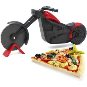 Pizza Snijder - Wiel RVS - Motor Liefhebber - Motorfiets Look - Pizza Cutter - Cake Tool - Pizza Wiel - Perfect Voor Pizza - Taart - Wafels - Keukengadget