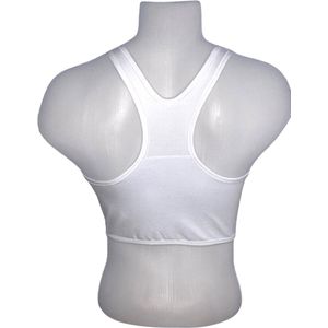 TransUndeez - extra strong chest binder - kort - wit - XL