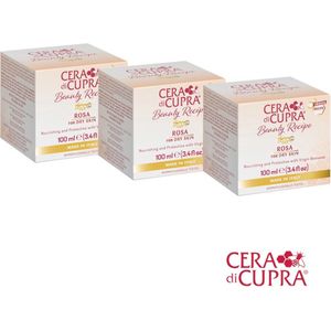 3 Stuks Cera di Cupra Rosa crème € 9,95 per stuk (pot-incl. spateltje) - De verzorgende anti-age dagcrème, met echte Cupra bijenwas, voor een perfecte, wat drogere en normale huid. Ook geschikt voor mannen bijvoorbeeld i.p.v. after shave.