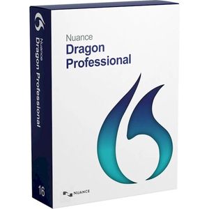 Nuance Dragon Professional 16 Single User spraakherkenningssoftware voor Windows 10/11 - voor Nederland+Engels dicteren