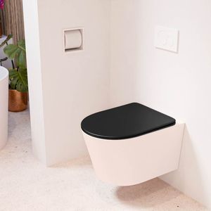 Mondiaz - LAVIE - Hangend Toilet Single Fire - Kleur Rosee - Diepspoel