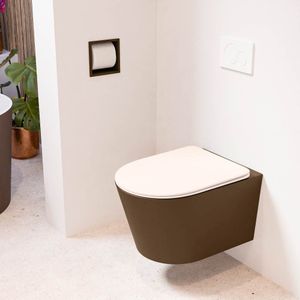 Mondiaz - LAVIE - Hangend Toilet - Diepspoel - Rimless - Keramiek - Roze