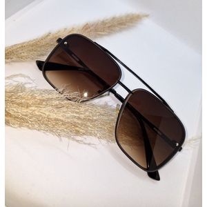 Merkloos Fashion 2023 zonnebril dames / heren vintage oversized