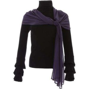 Vera Mont doorschijnende sjaal / omslagdoek paars