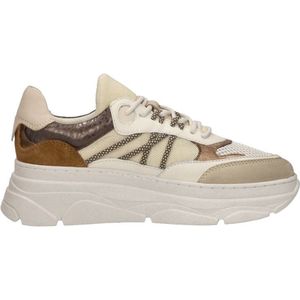 Sub55 - Sneakers Laag - Beige - Textiel