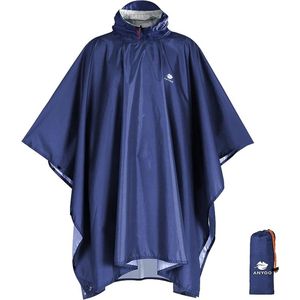 Regenjas - Regenponcho - Lichte Waterdichte Regenjas - Herbruikbaar - Ripstop - Ademende Multifunctionele Regenjas met Capuchon - Opvouwbare Beschermhoes - Onderkant - Ideaal voor buiten - Camping - Wandelen - Vissen - Reizigers - Waterdicht