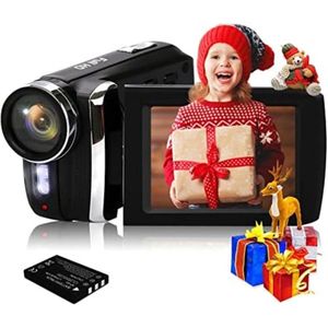 Digitale Videocamcorder FHD 1080P 24MP 270 Graden Draaibare Flip-Screen Videocamera voor Kinderen/Tieners/Studenten/Beginners