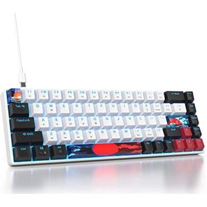 Gaming Toetsenbord - Mechanisch - Keyboard - LED-achtergrondverlichting - Ergonomisch - Rood - Wit - Zwart