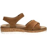 SUB55 Comfort Collection Mia 01 Sandalen Plat - cognac