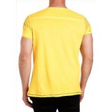 Rusty Neal - Heren T-Shirt - Geel - Zachte Stof - Italianstyle