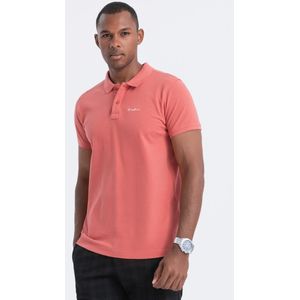 Italian Style - Bellagio - Heren Poloshirt - Koraal - Style-Italie
