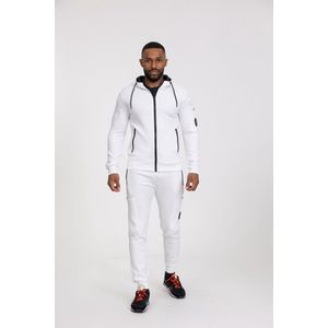 Zayne Milano - Joggingpak - Wit - Polyester/Elastan - Verstelbare Tailleband