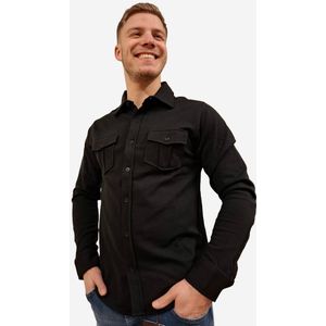 Indigo Denim - Overhemd - Zwart - Heren - Casual met 2 Borstzakken