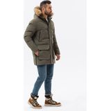 Ombre Winterjas heren - olijf groen c554