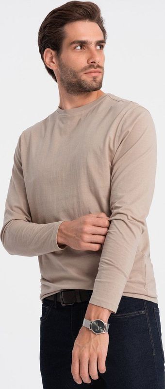 Ombre - Vicenza - Longsleeve Heren - Beige - Modaitalia