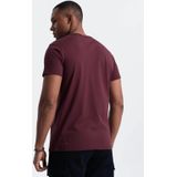 Ombre - Karite - T-Shirt Heren - Bordeaux - Modaitalia