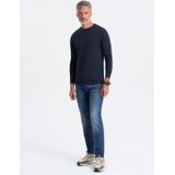Ombre - Todi - Longsleeve Heren - Navy - Blauw