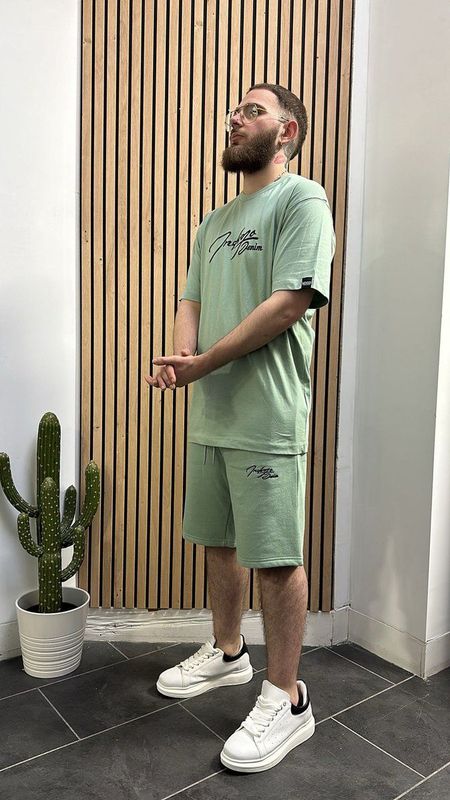 Indigo - Denim Jogging Set - Heren - Joggingstof