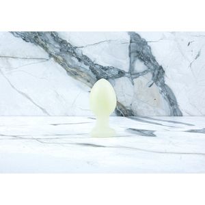 Crystal Buttplug Ava - Witte Jade