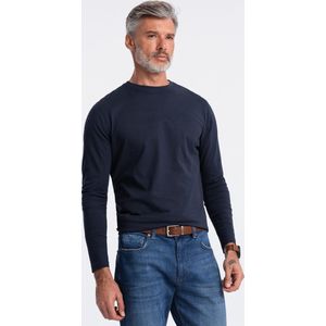 Ombre - Todi - Longsleeve Heren - Navy - Blauw