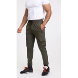 Zayne Milano - Heren Joggingbroek - Zakken Op De Zijkant Met Rits - Kaki - Stijlvol
