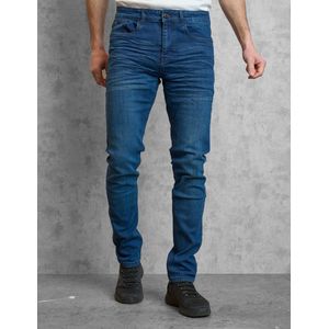 Indigo Denim - Heren Jeans - Donker Blauw - Indigo Denim - Lengte