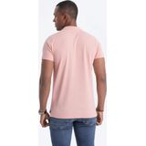 Ombre - Poloshirt - Roze - Katoen - Korte Mouw