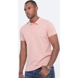 Ombre - Poloshirt - Roze - Katoen - Korte Mouw