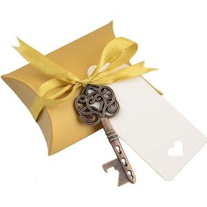 Souvenir voor bruiloft - Souvenir Set met Skelet Sleutel - Flesopeners - Bonbondoos - Frans Lint - Jubileum