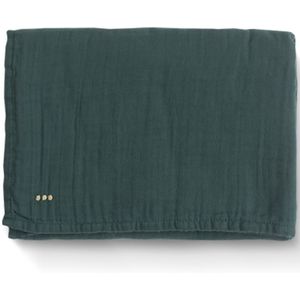 Lil' Papoe Swaddle - Inbakerdoek uit 100% Organisch Katoen - Wikkeldeken - Tetra Donkergroen